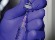 Finite®-P-Indigo-AF nitrile gloves